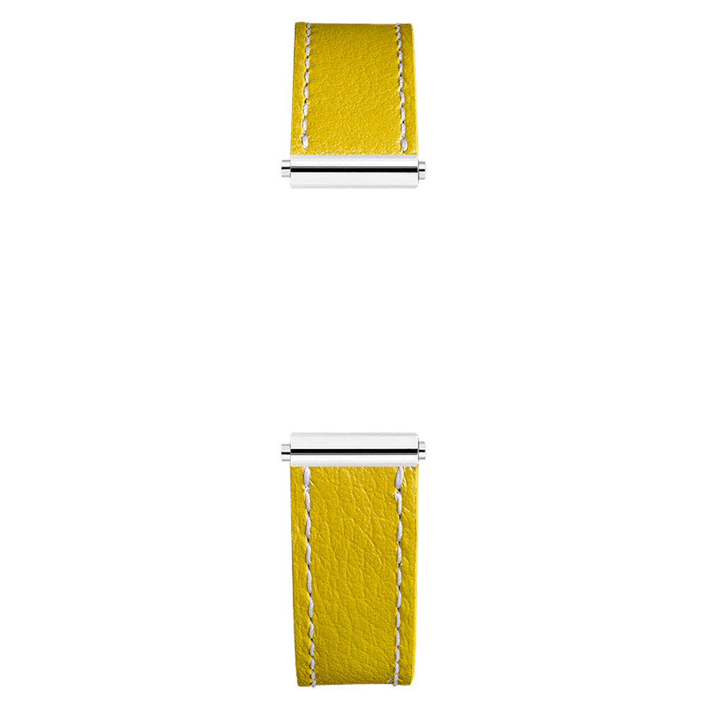 Herbelin Antarès Interchangeable Watch Strap – Yellow Leather / Stainless Steel