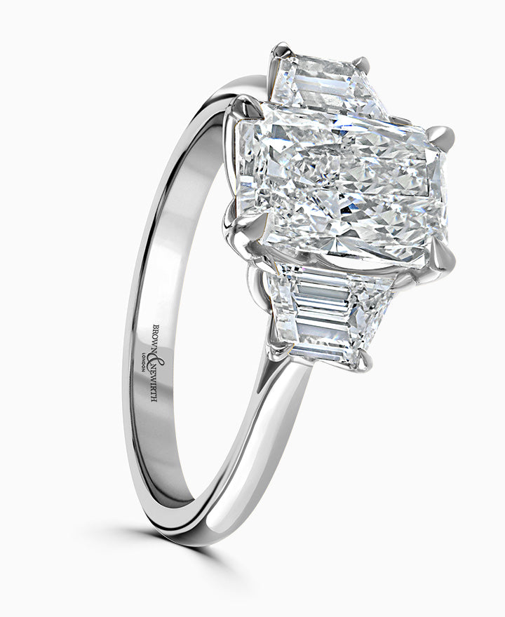 Platinum 950 1.5ct Mount with D-VS1 Stones