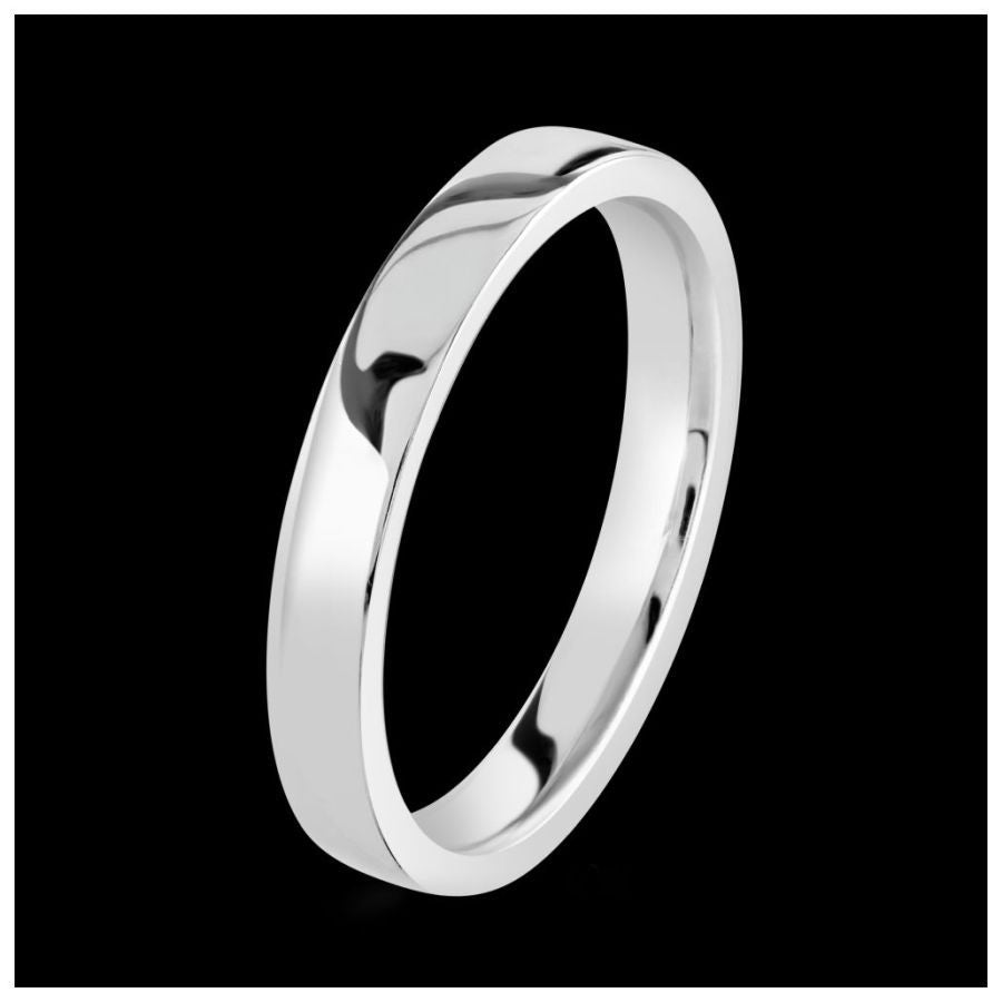 Brown & Newirth-Platinum 3mm Court Band-Dipples Jewellers