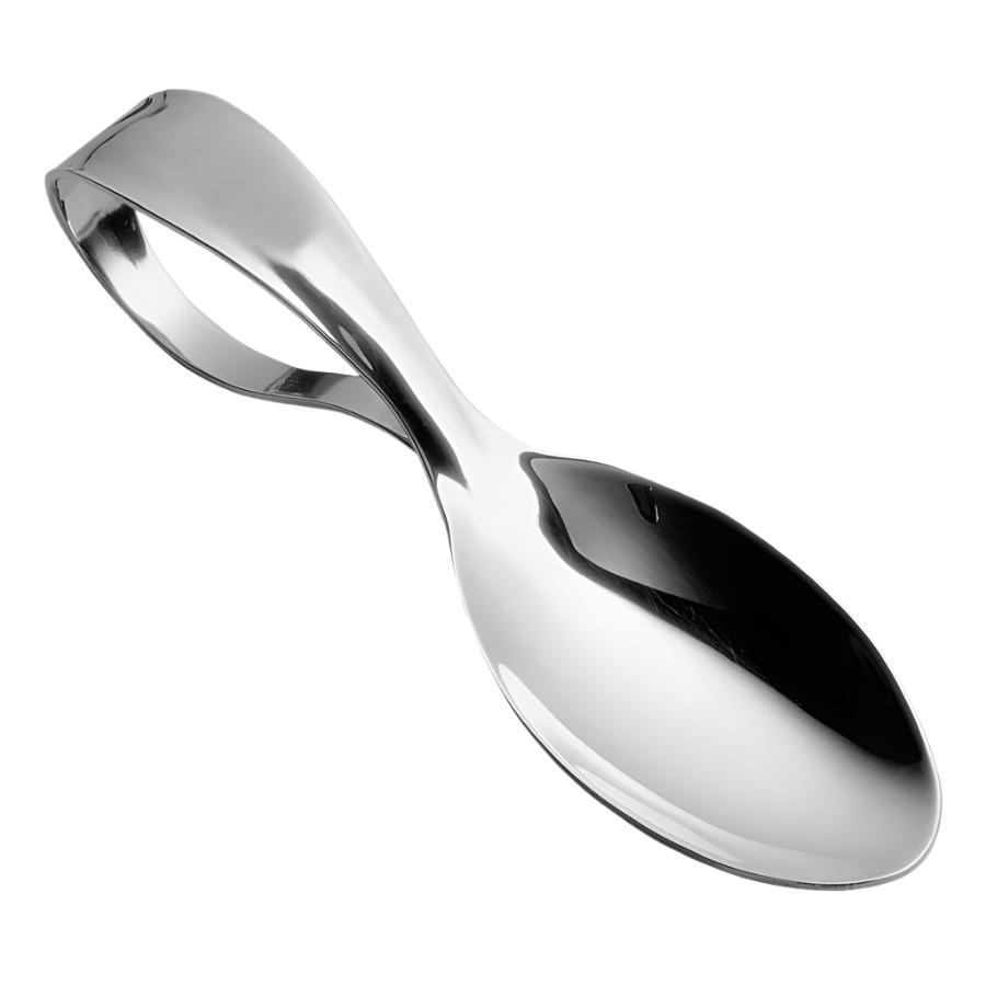 Carrs-Silver Loop Handled Spoon-Dipples Jewellers