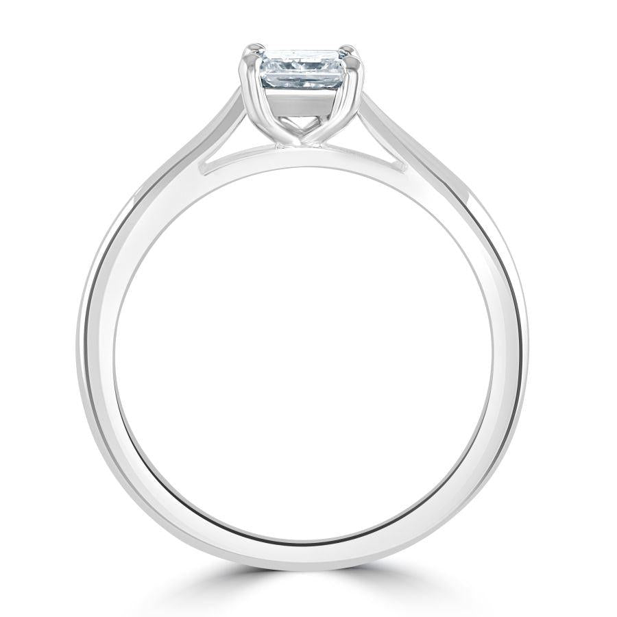 Dipples-0.51ct Princess Cut Diamond Solitaire Platinum Ring-Dipples Jewellers