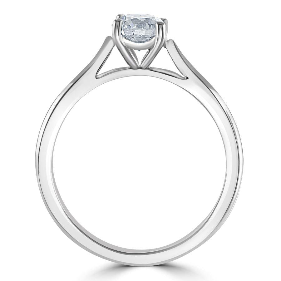 Dipples-0.62ct Round Brilliant Cut Diamond Solitaire Platinum Ring-Dipples Jewellers