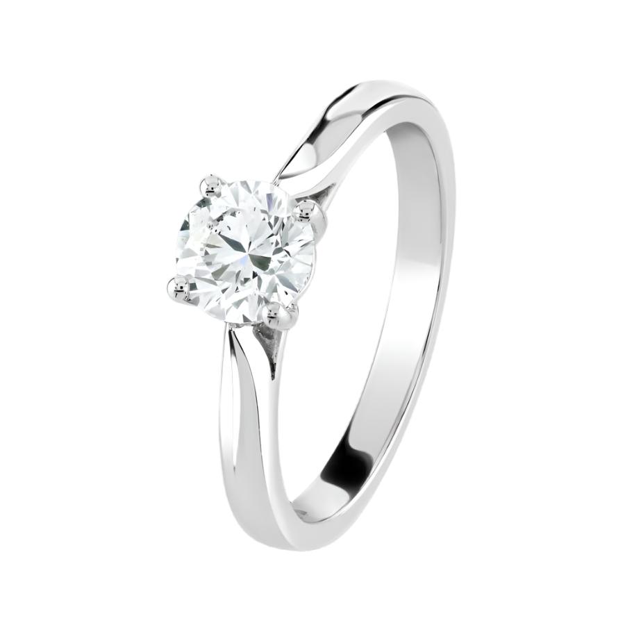 Dipples-0.80ct Round Brilliant Cut Diamond Solitaire Platinum Ring-Dipples Jewellers