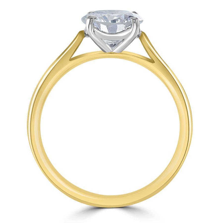 Dipples-1.50ct Round Brilliant Cut Diamond Solitaire 18ct Yellow Gold Ring-Dipples Jewellers
