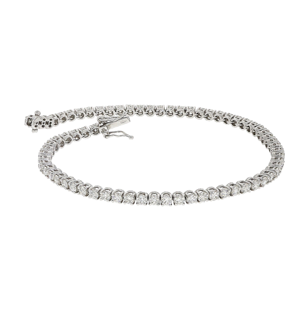 Dipples-18ct Gold WG Dia Ten bclt-Dipples Jewellers