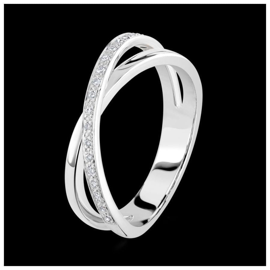 Dipples-18ct White Gold 21d 2circ X/O-Dipples Jewellers