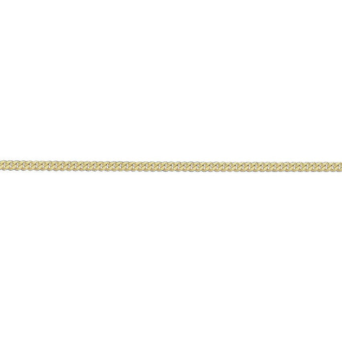 Dipples-18ct yellow gold 20" filed curb link chain-Dipples Jewellers