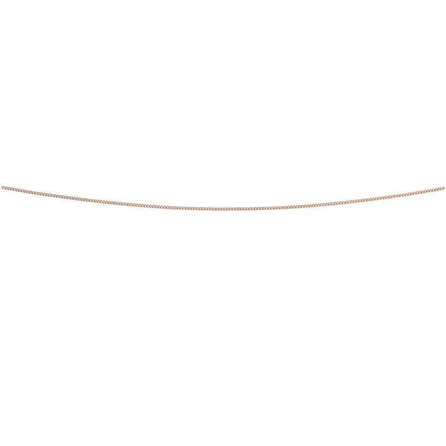 Dipples-9ct Rose Gold 17" Curb Link Chain-Dipples Jewellers