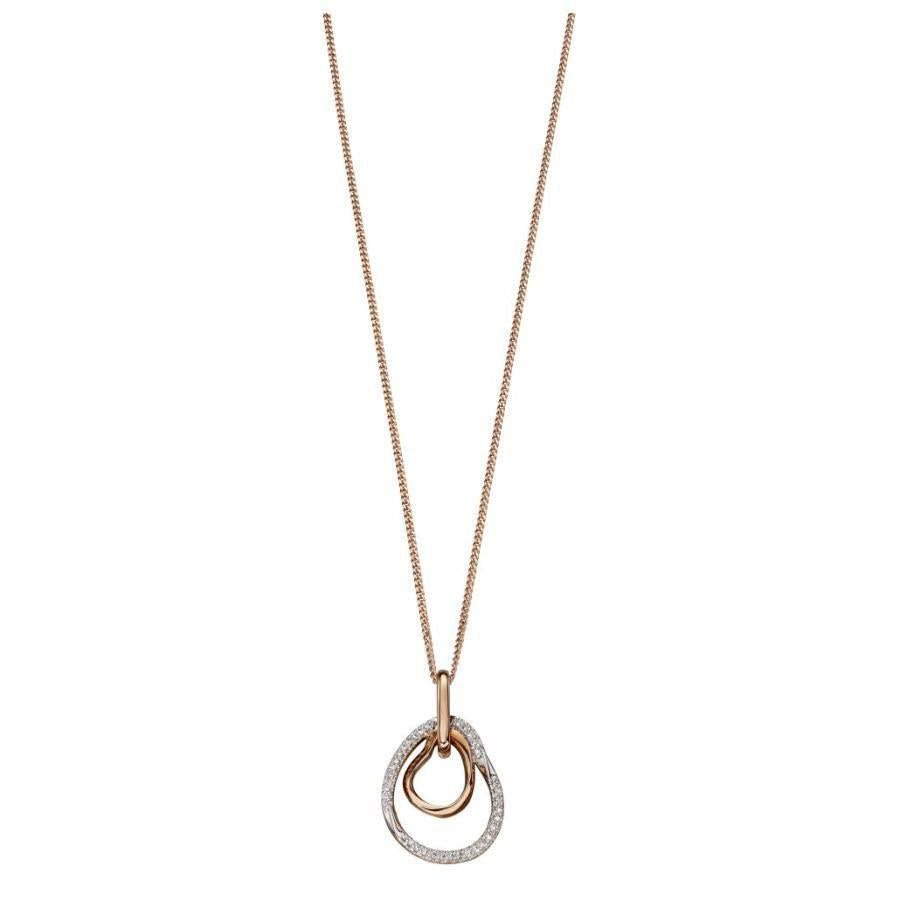Dipples-9ct Rose Gold Dia-Organic Shape-N.Ch-Dipples Jewellers
