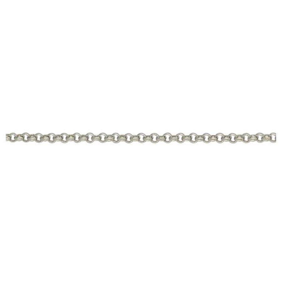 Dipples-9ct White Gold 16" Babybell Light Link Chain-Dipples Jewellers