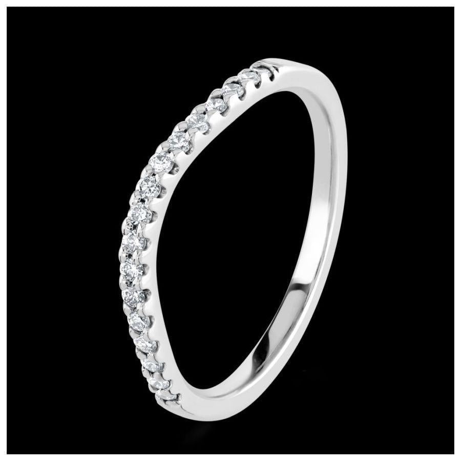Dipples-9ct White Gold 17dia Clw Set Crved-Dipples Jewellers