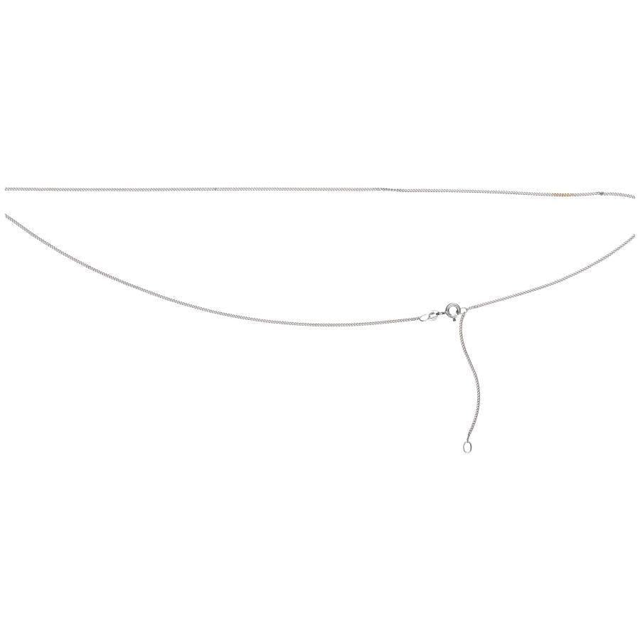 Dipples-9ct White Gold 51cm Curb Link Chain-Dipples Jewellers