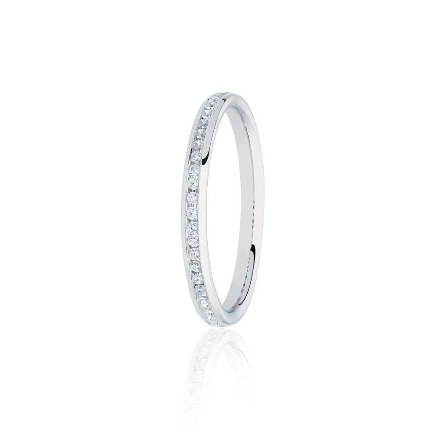 Dipples-9ct White Gold Diamond Eternity Ring-Dipples Jewellers