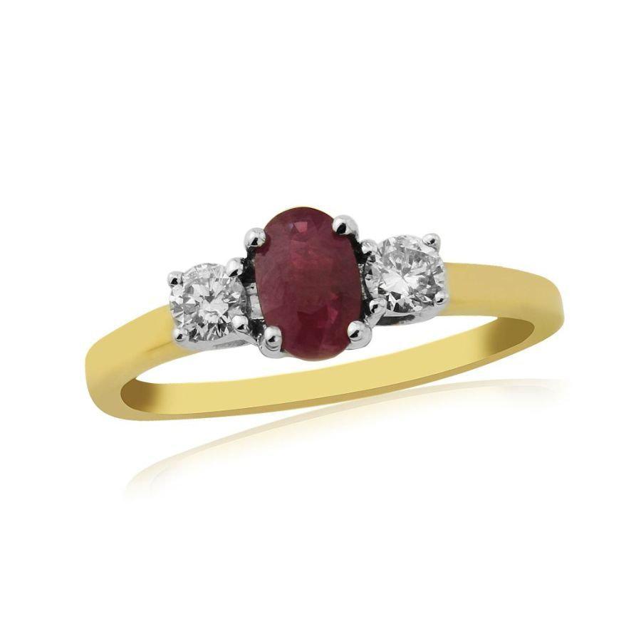 Dipples-9ct White Gold Ovlru-2brilldi-Dipples Jewellers