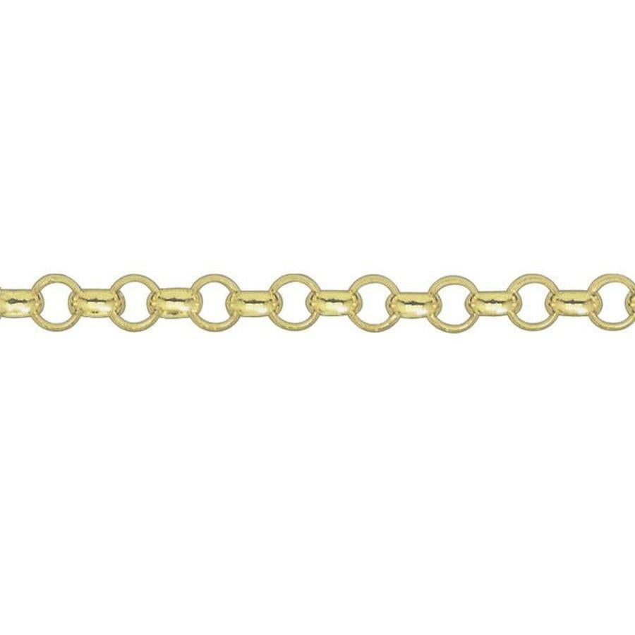 Dipples-9ct Yellow Gold 18" Box Belcher Link Necklace-Dipples Jewellers
