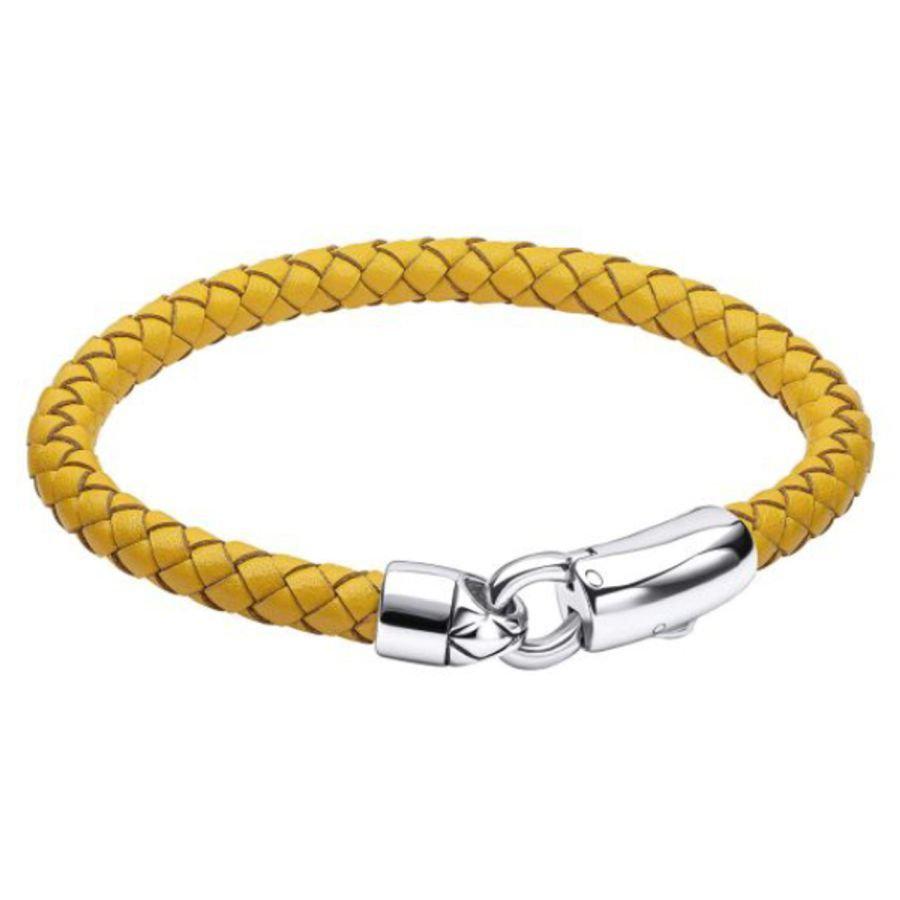 Dipples-Fred Bennett Mustard Yellow Mens Leather Bracelet-Dipples Jewellers