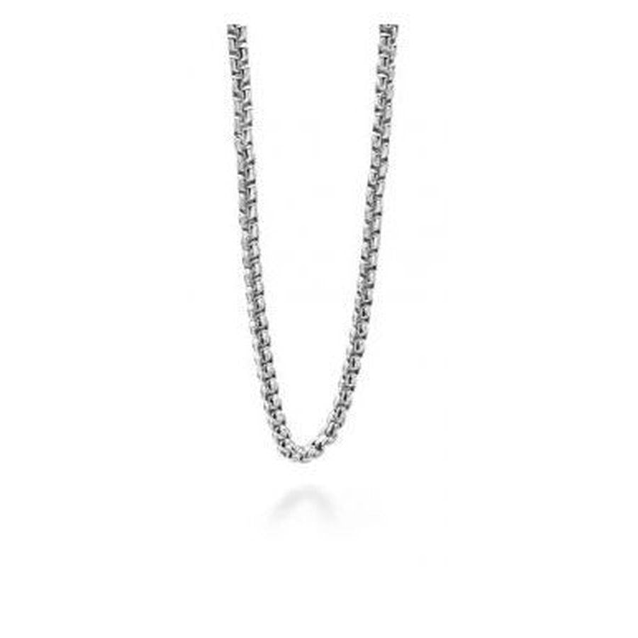Dipples-Fred Bennett Stainless Steel Large Link Belcher Necklace-Dipples Jewellers