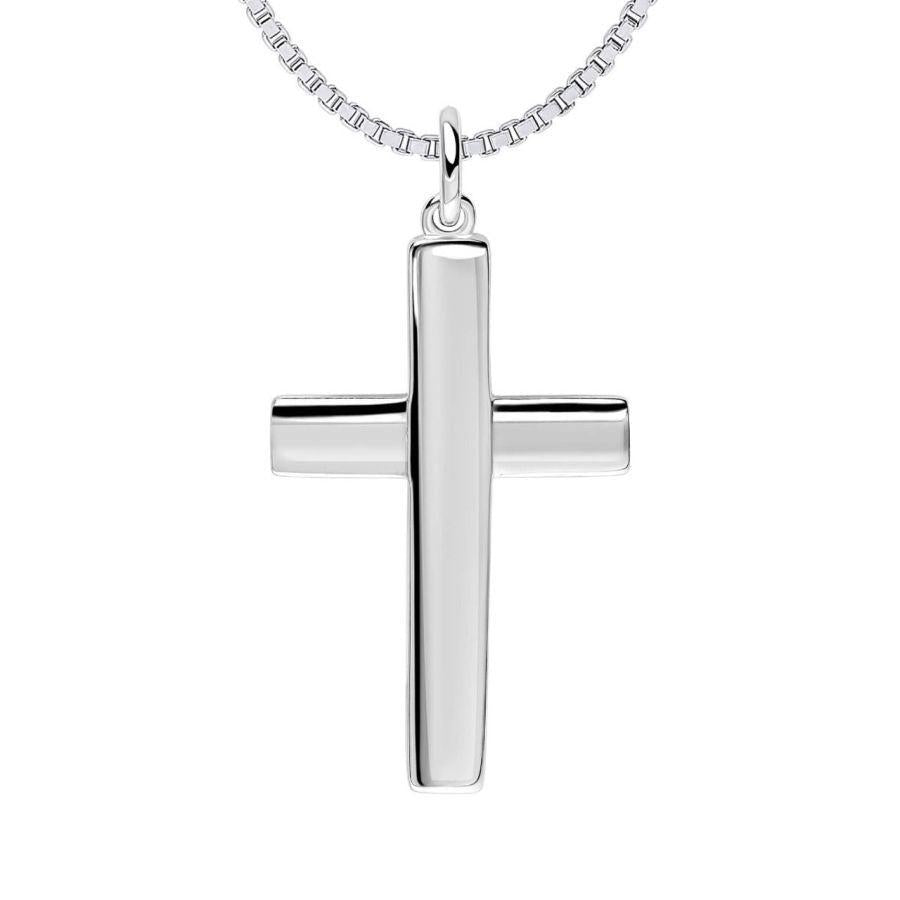 Dipples-Fred Bennett Sterling Silver Cross Pendant-Dipples Jewellers