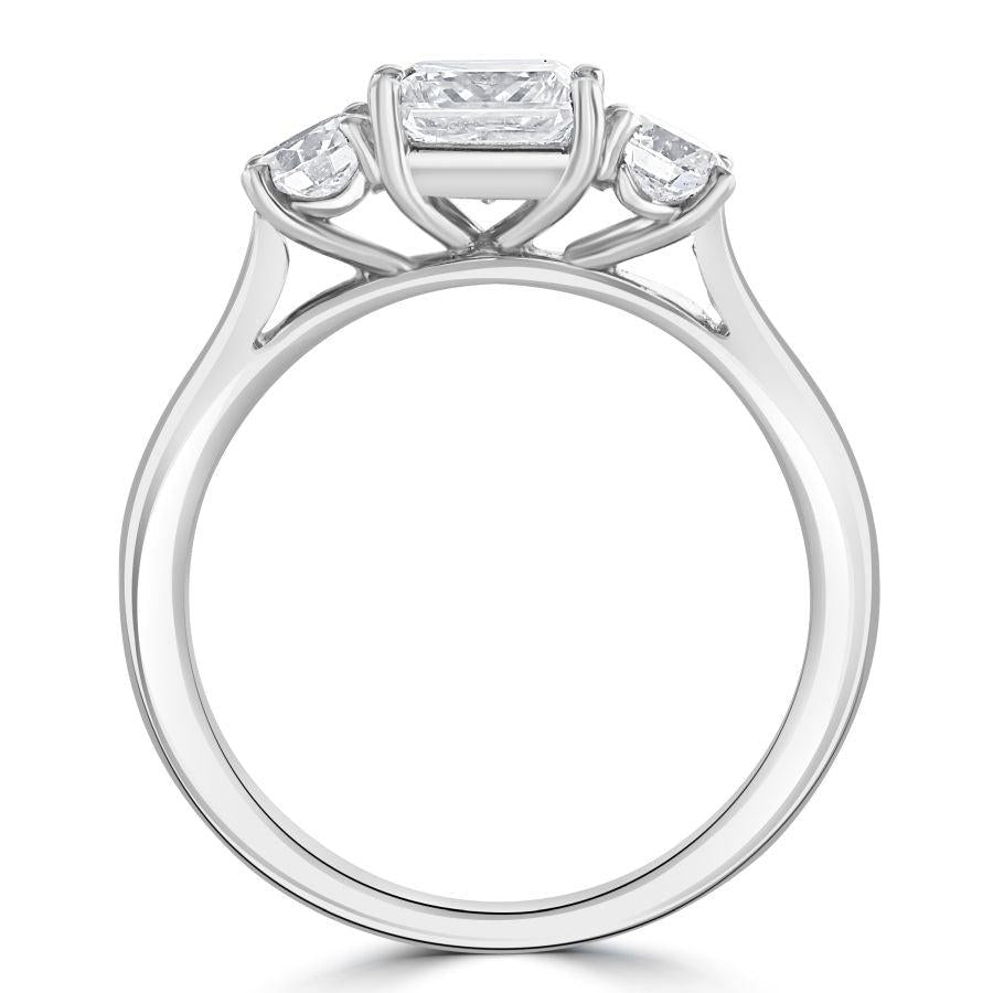 Dipples-Platinum Pear Cut Diamond Trilogy Ring-Dipples Jewellers