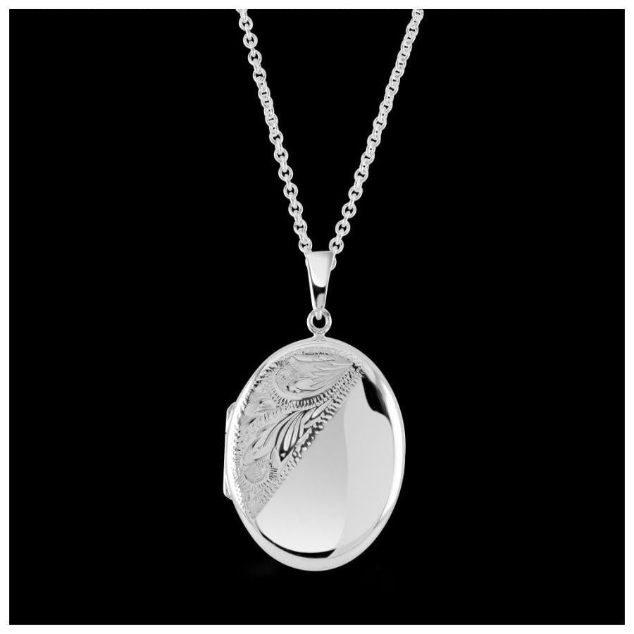 Dipples-Silver Lckt 2 Family + Engr-Dipples Jewellers