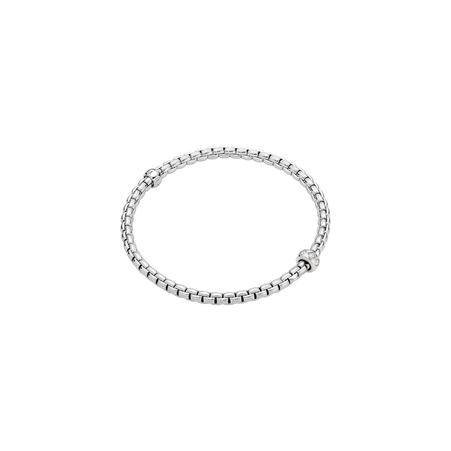 Fope-Eka Bracelet Wht dia 0.12ct-Dipples Jewellers