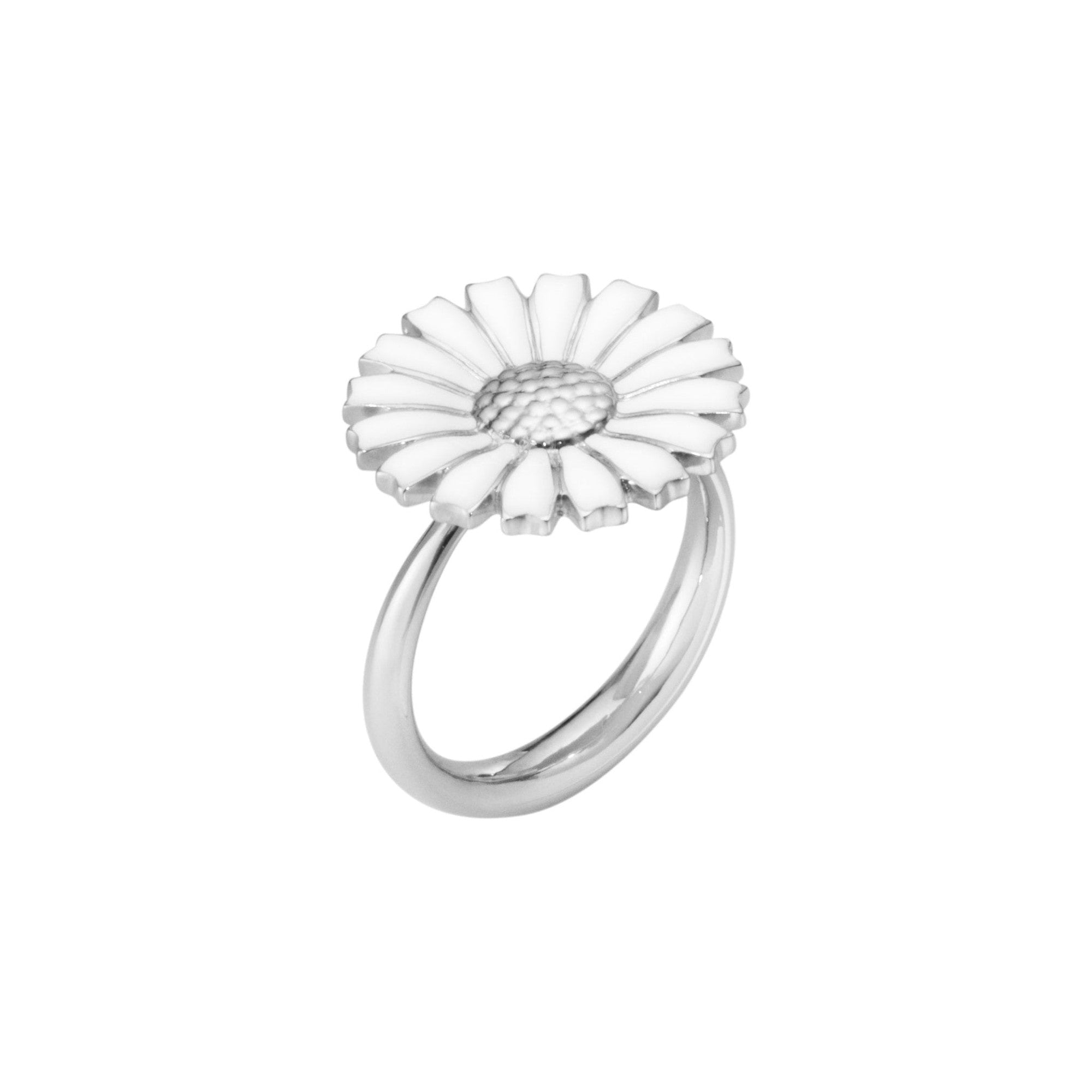 Georg Jensen-Silver Daisy Ring-Dipples Jewellers