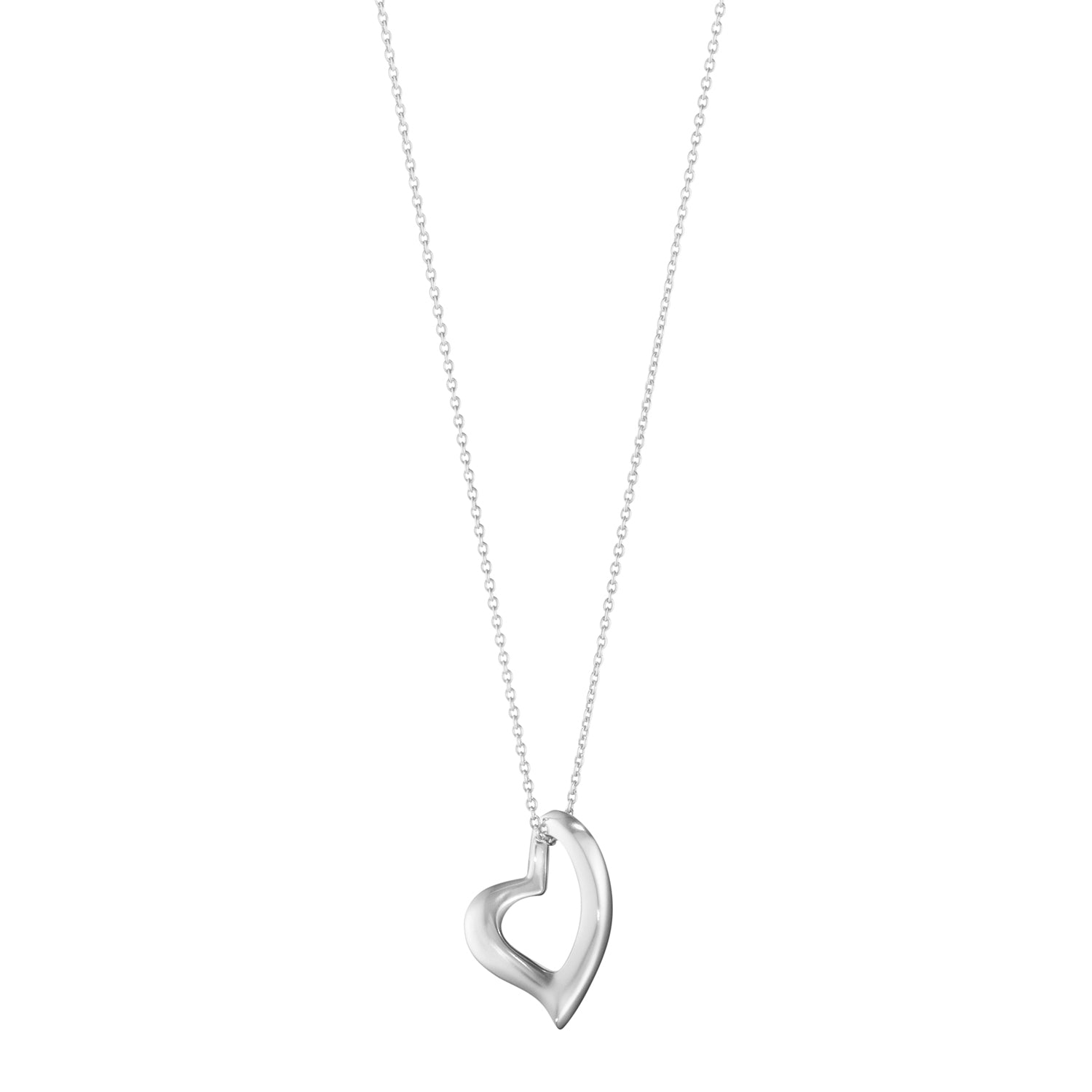 Georg Jensen-Silver Heart Pendant-Dipples Jewellers