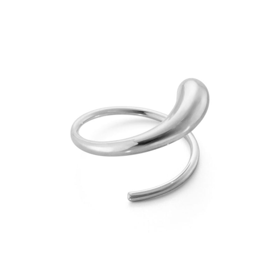 Georg Jensen-Silver Mercy Swirl Earrings-Dipples Jewellers