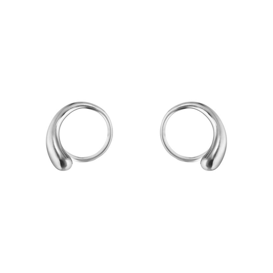 Georg Jensen-Silver Mercy Swirl Earrings-Dipples Jewellers