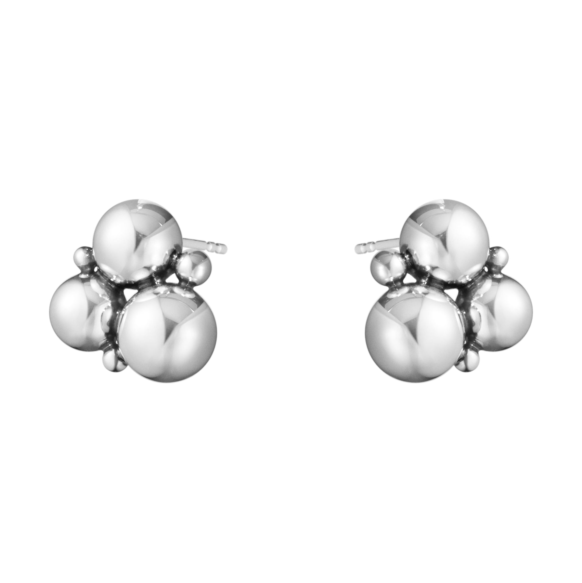 Georg Jensen-Silver Moonlight Grapes Earstud-Dipples Jewellers