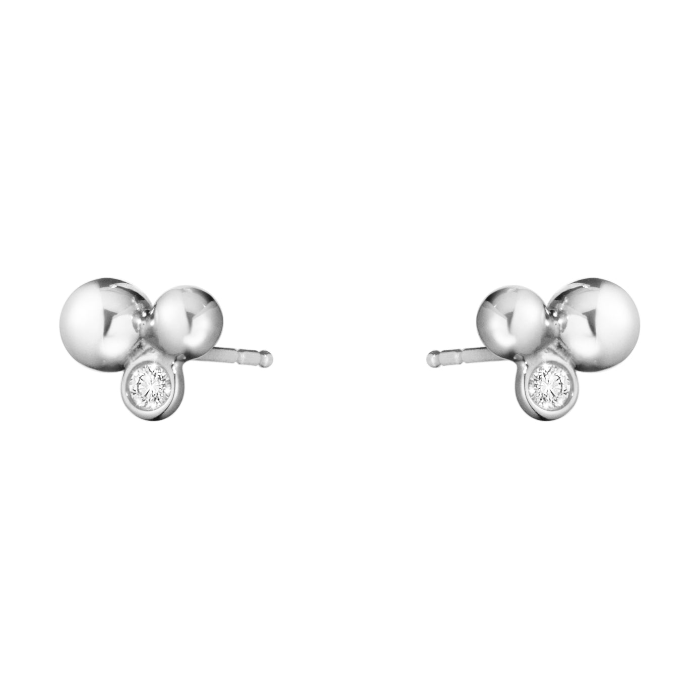 Georg Jensen-Silver Moonlight Grapes Earstud-Dipples Jewellers