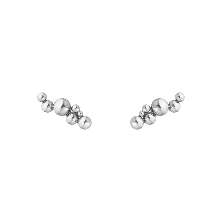 Georg Jensen-Silver Moonlight Grapes Long Earcuffs-Dipples Jewellers