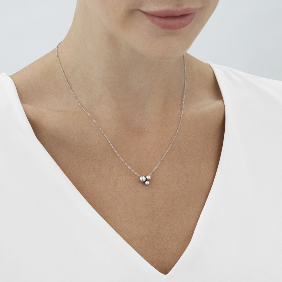Georg Jensen-Silver Moonlight Grapes Pendant-Dipples Jewellers