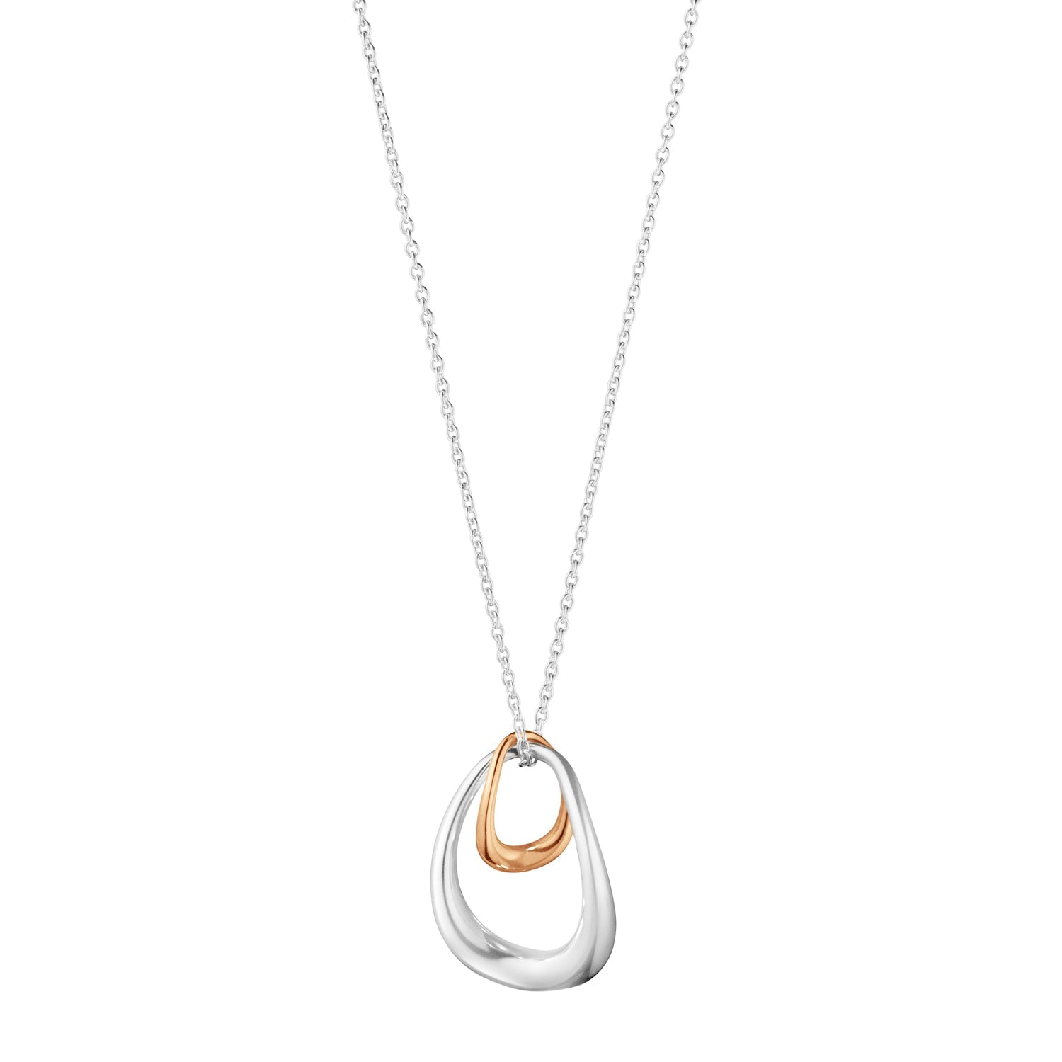 Georg Jensen-Silver Offspring Two Tone Pendant-Dipples Jewellers
