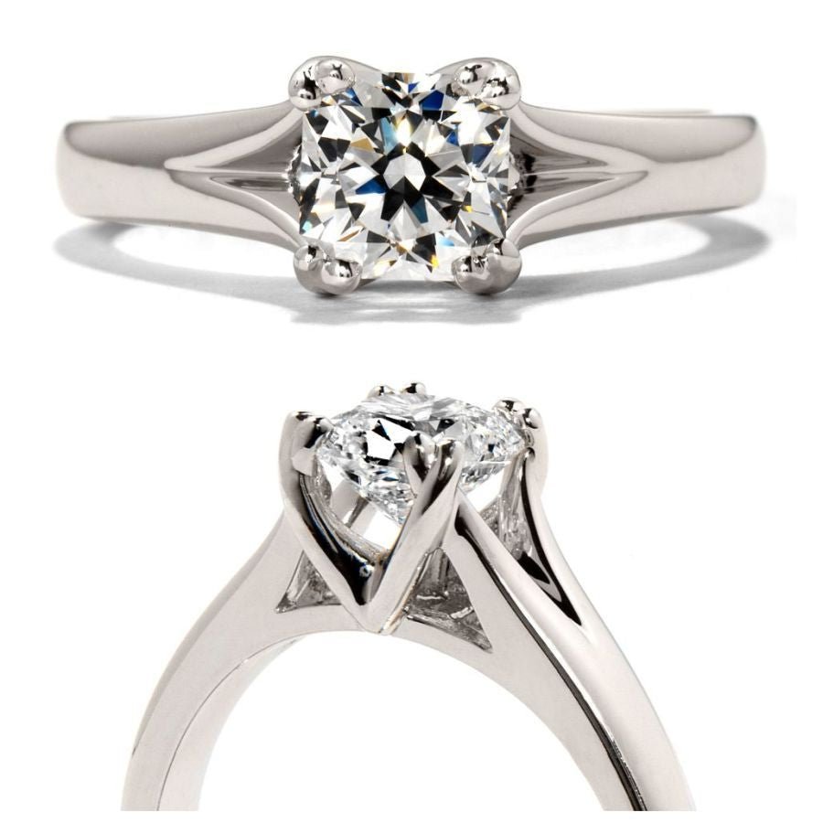 Hearts On Fire-0.31ct Seduction Diamond Solitaire Platinum Ring-Dipples Jewellers