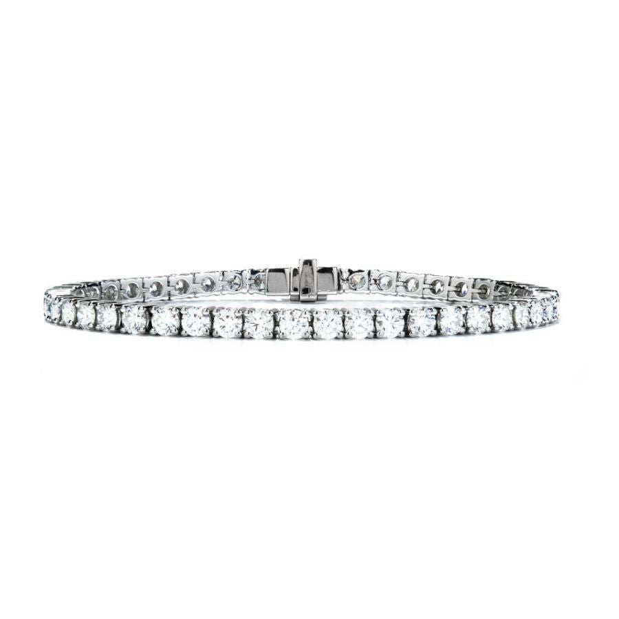 Hearts On Fire-18ct white gold Temptation diamond tennis bracelet-Dipples Jewellers