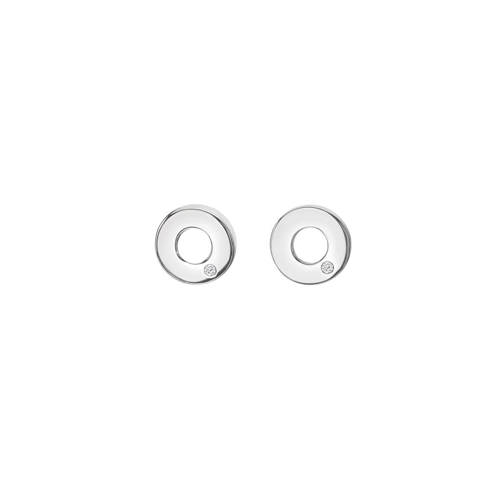 Hot Diamonds-Amulets Circle Earrings-Dipples Jewellers