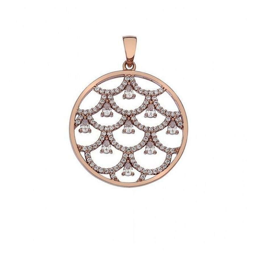 Hot Diamonds-Emozioni Rose Gold Plated Lust Layer Pendant-Dipples Jewellers