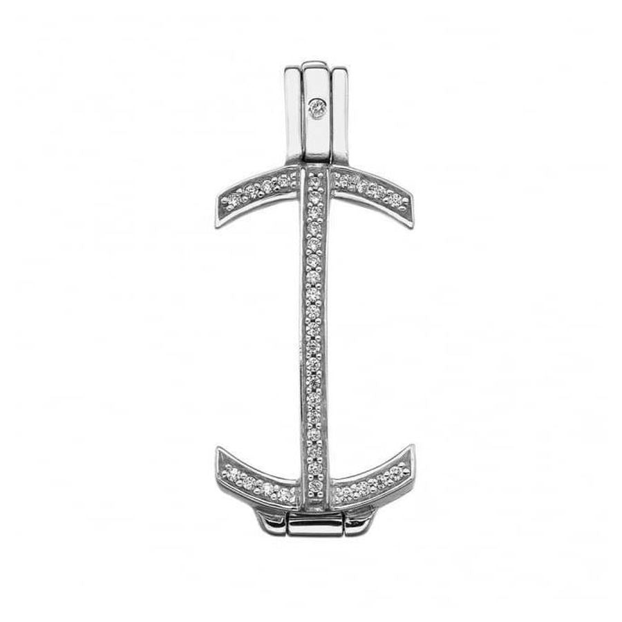 Hot Diamonds-Emozioni Silver 25mm Carezza Coin Keeper-Dipples Jewellers