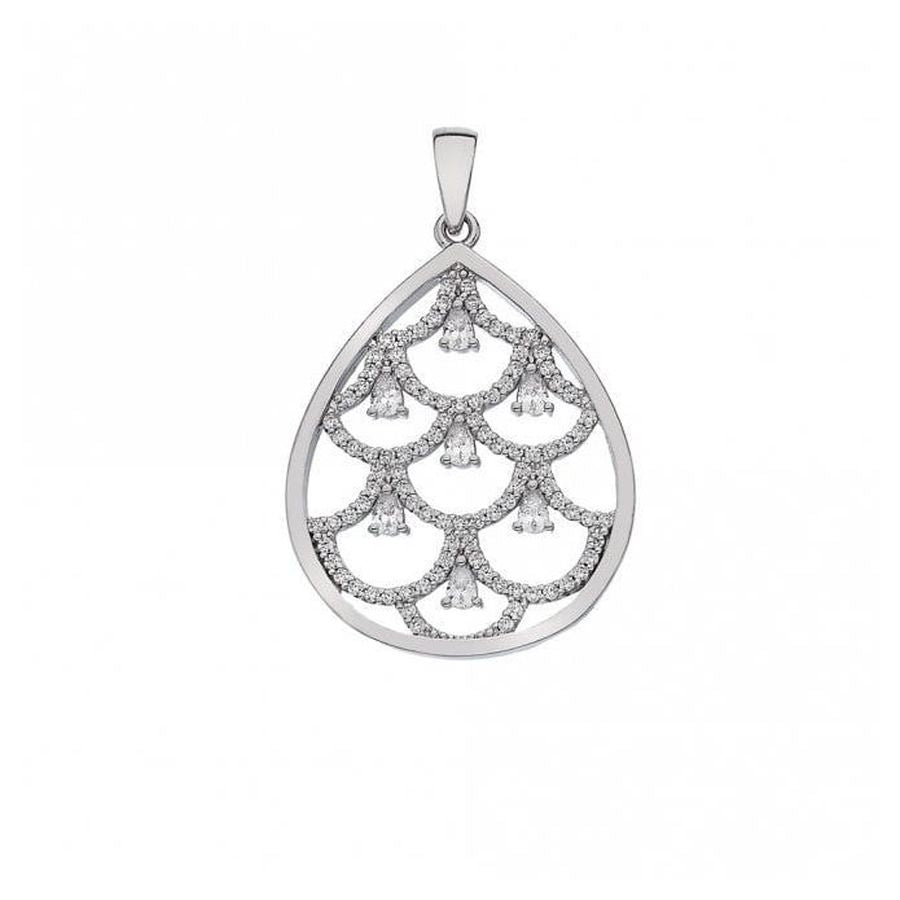 Hot Diamonds-Emozioni Silver Lust Layer Pendant-Dipples Jewellers