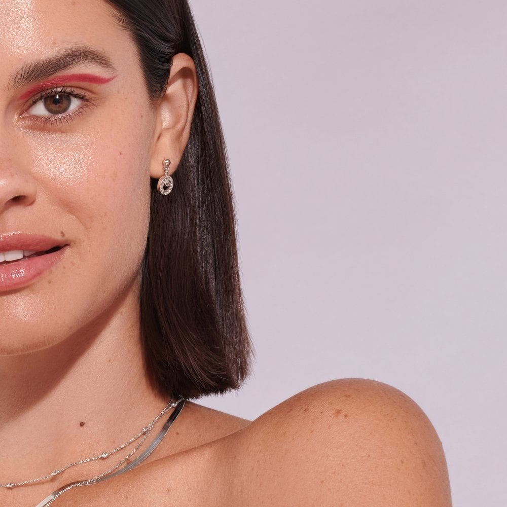 Hot Diamonds-Orbit Drop Earrings-Dipples Jewellers