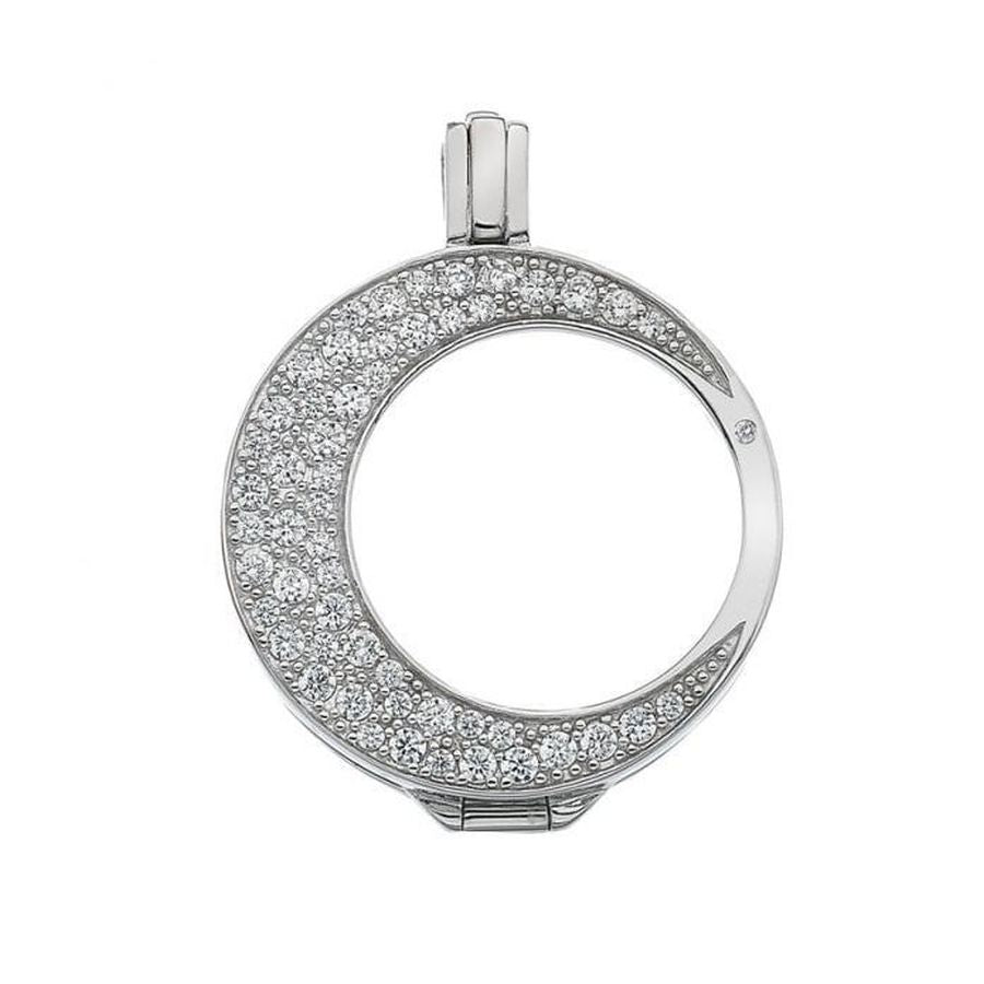 Hot Diamonds-Sil-Whtcz-Luna-25mm-Keeep-Dipples Jewellers