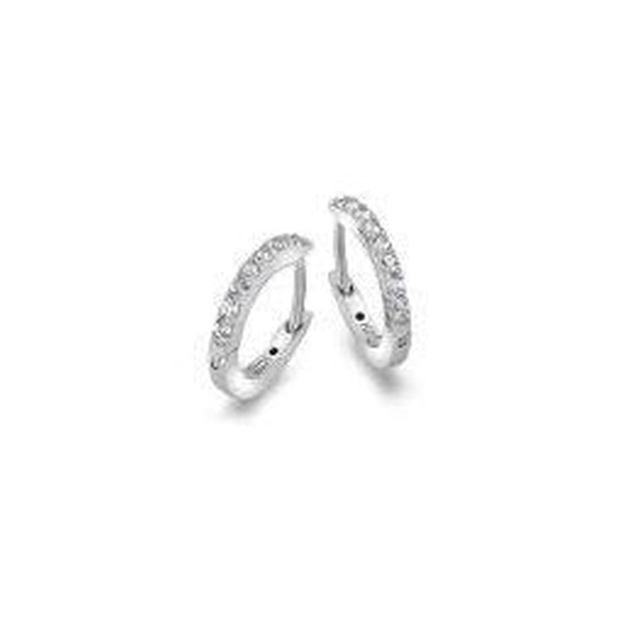 Hot Diamonds-Hot Diamonds Silver Constant Loop Earrings-Dipples Jewellers