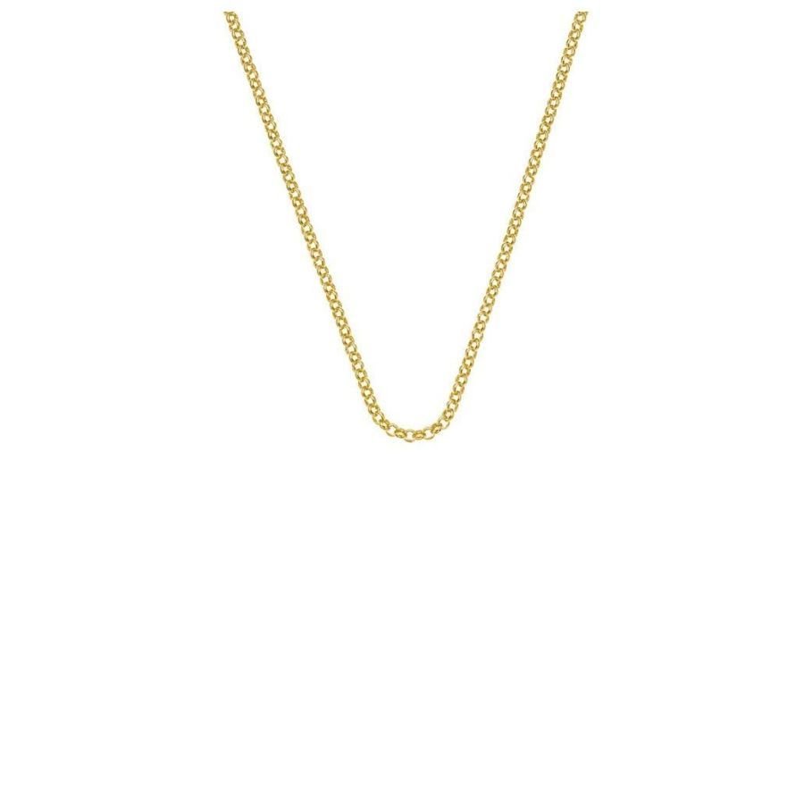 Hot Diamonds-Silver Gold Plated Belcher Chain - 24"-Dipples Jewellers