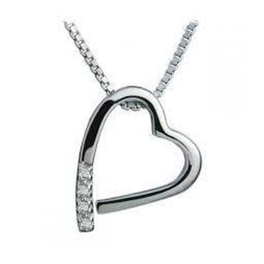 Hot Diamonds-Silver Romantic Pendant & Chain-Dipples Jewellers