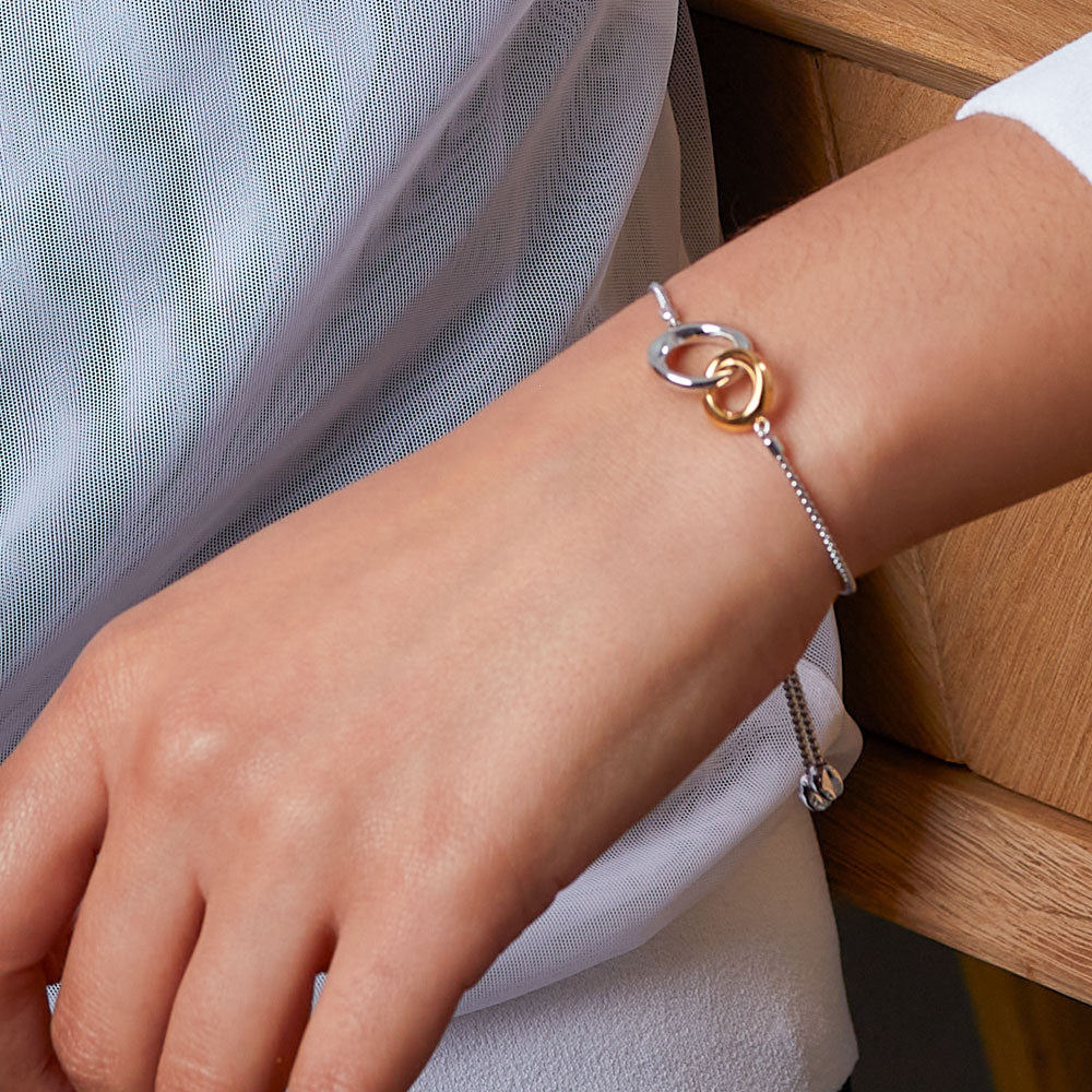 Kit Heath-Bevel Cirque Link Golden Toggle Bracelet-Dipples Jewellers