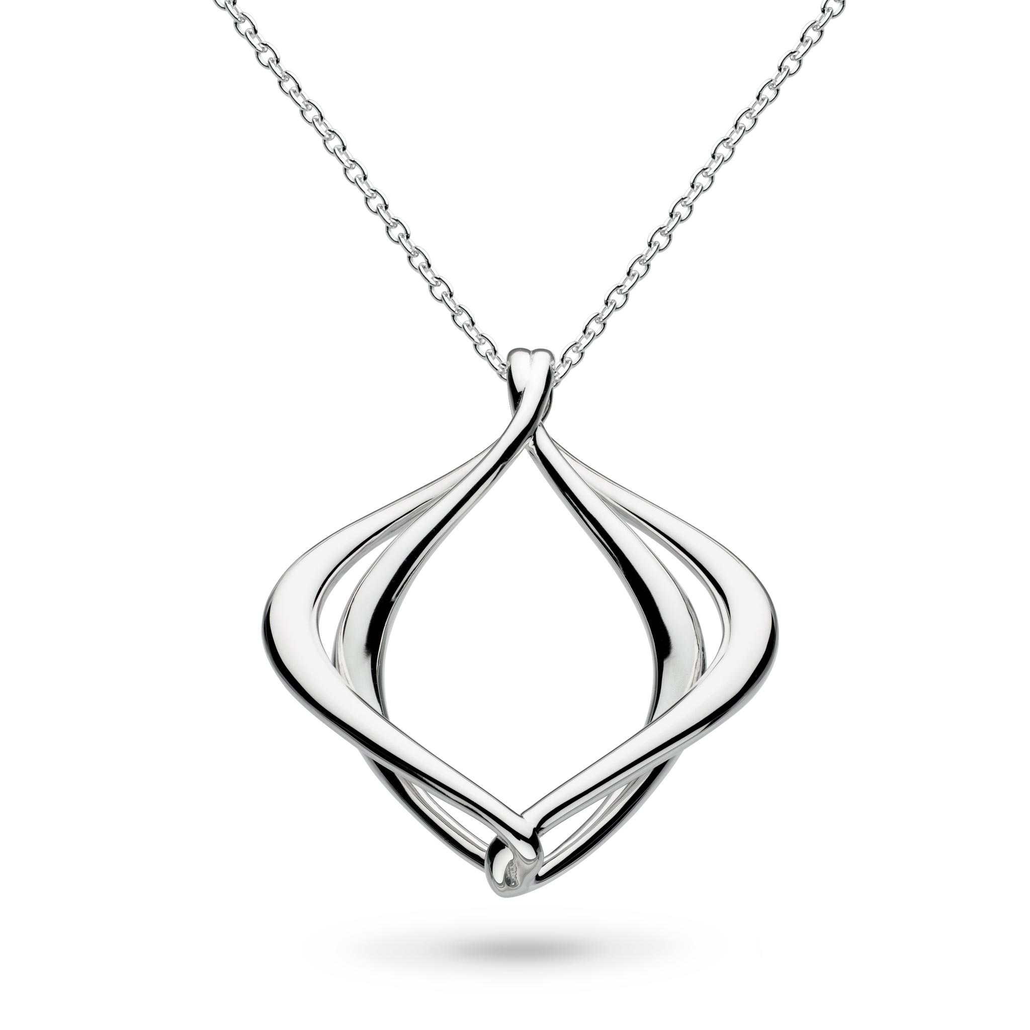 Kit Heath-Silver Alicia Midi Necklace-Dipples Jewellers