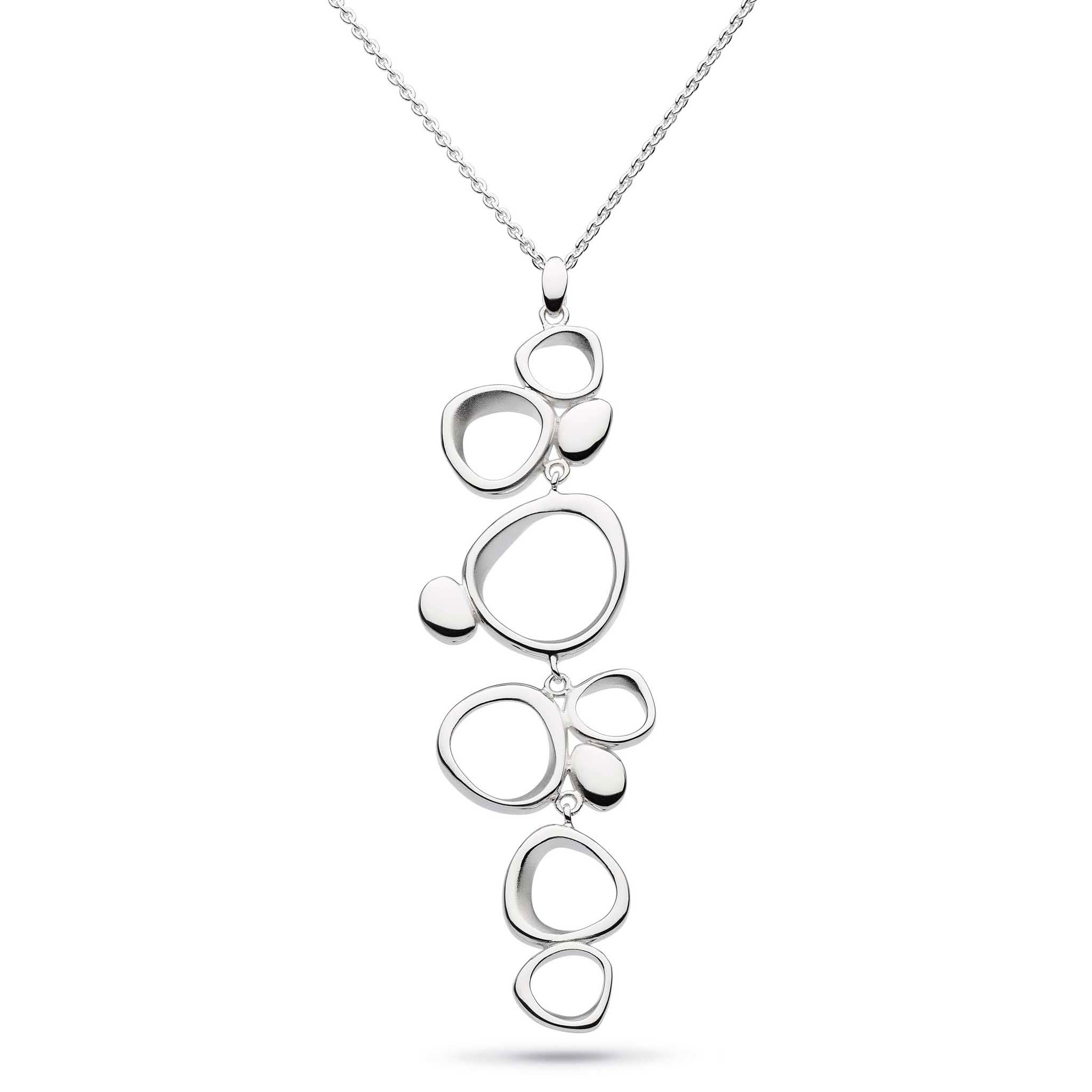 Kit Heath-Silver Coast Shore Cascade 20" Necklace-Dipples Jewellers