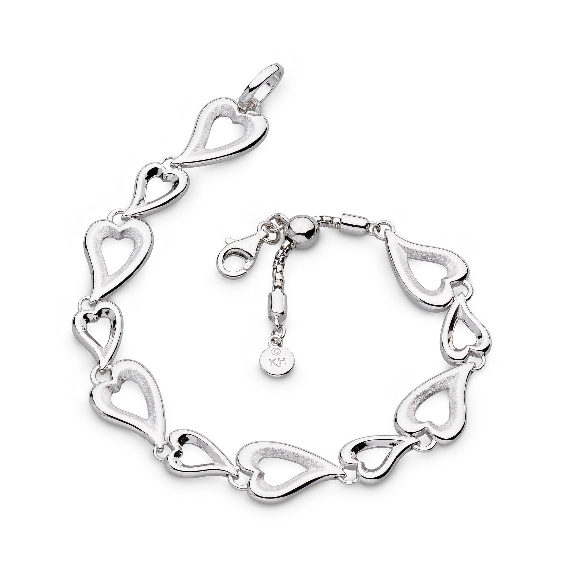 Kit Heath-Silver Desire Love Story Multi-Link 7.5' Slider Bracelet-Dipples Jewellers