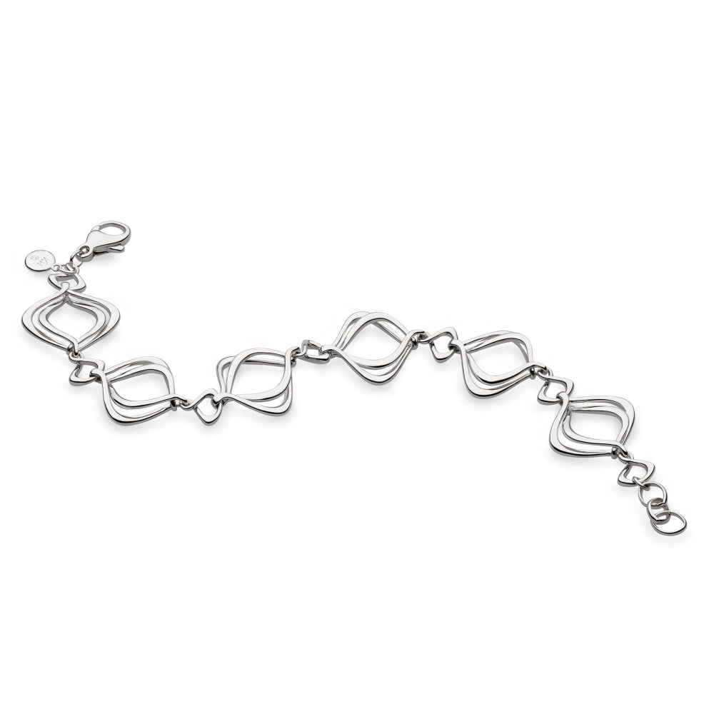 Kit Heath-Silver Entwine Alicia Rose Bracelet-Dipples Jewellers